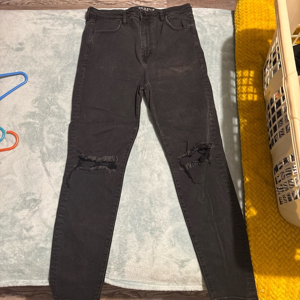 American Eagle Outfitters Black High Rise Jeans